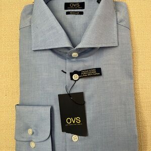 OVS Men's Blue Dress Shirt